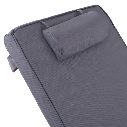 TEXTILENE SUN LOUNGER CUSHION 600gr SIFNOS GREY 196(117+1+78)x58x9