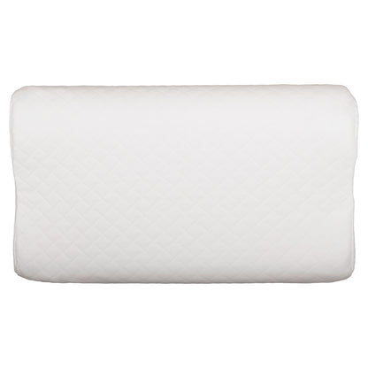 ΜΑΞΙΛΑΡΙ ΥΠΝΟΥ BEZEL MEMORY FOAM ΛΕΥΚΟ ΥΦΑΣΜΑ 55x32εκ