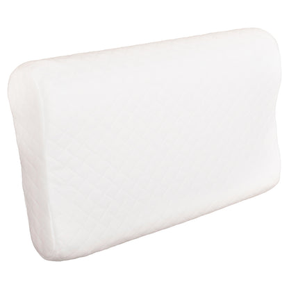 ΜΑΞΙΛΑΡΙ ΥΠΝΟΥ BEZEL MEMORY FOAM ΛΕΥΚΟ ΥΦΑΣΜΑ 55x32εκ