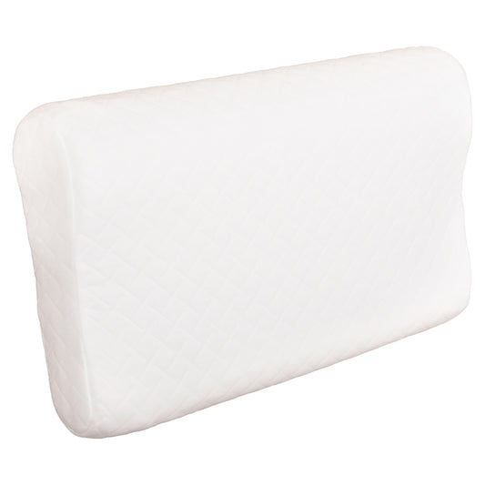 ΜΑΞΙΛΑΡΙ ΥΠΝΟΥ BEZEL MEMORY FOAM ΛΕΥΚΟ ΥΦΑΣΜΑ 55x32εκ