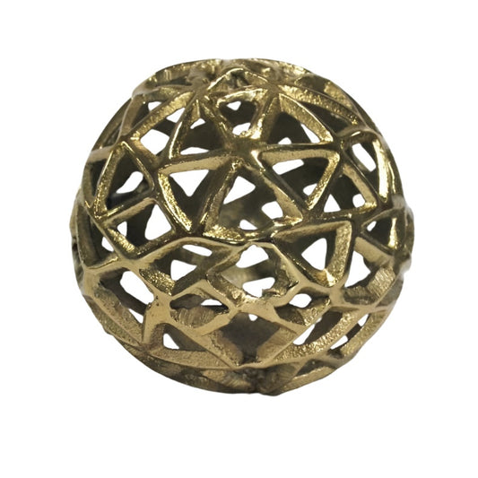 Μεταλλική Διακοσμητική Επιτραπέζια Χρυσή Σφαίρα 10x10x10