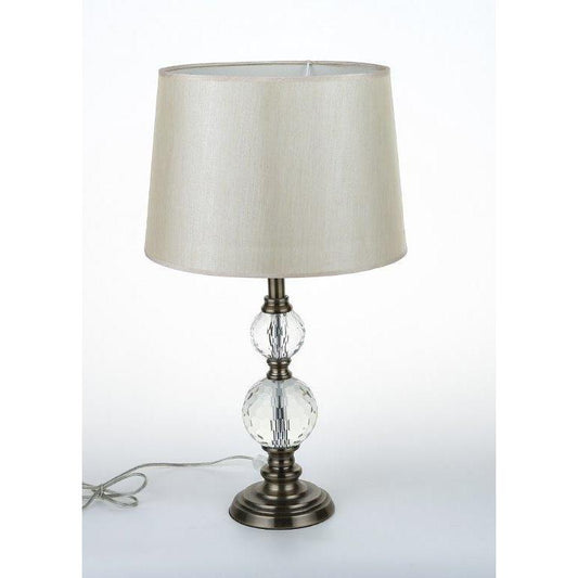 Φωτιστικό Επιτραπέζιο Μεταλλικό Γυάλινο/Χρυσό 33x57εκ