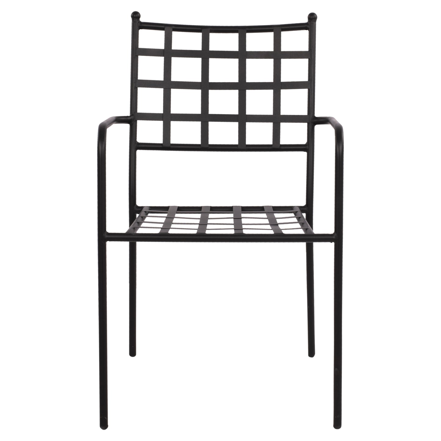 REAGAN METAL ARMCHAIR IN BLACK SHADE 46x58x88