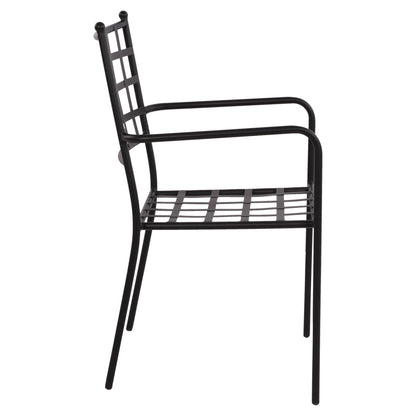 REAGAN METAL ARMCHAIR IN BLACK SHADE 46x58x88