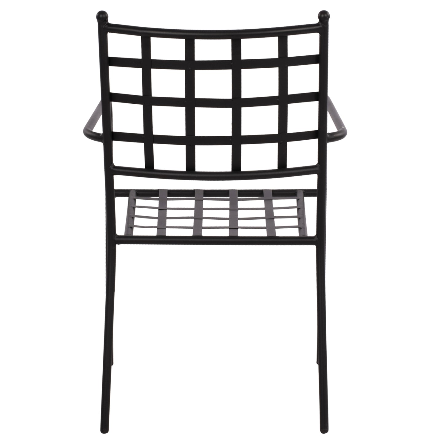 REAGAN METAL ARMCHAIR IN BLACK SHADE 46x58x88