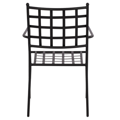 REAGAN METAL ARMCHAIR IN BLACK SHADE 46x58x88