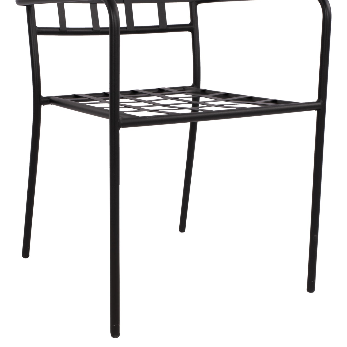 REAGAN METAL ARMCHAIR IN BLACK SHADE 46x58x88