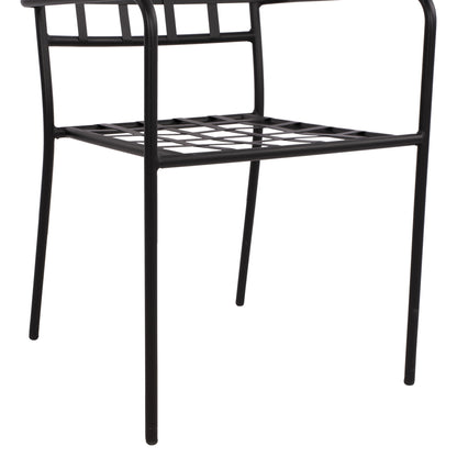 REAGAN METAL ARMCHAIR IN BLACK SHADE 46x58x88