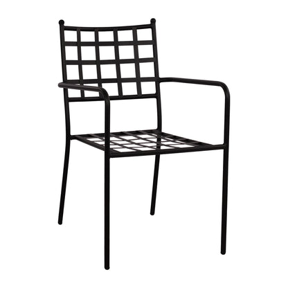 REAGAN METAL ARMCHAIR IN BLACK SHADE 46x58x88