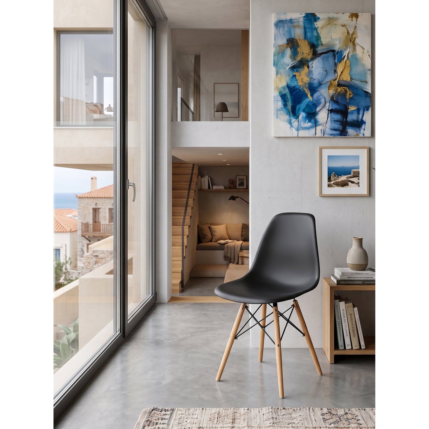 Chair Fiore Black 46x53.5x81.5