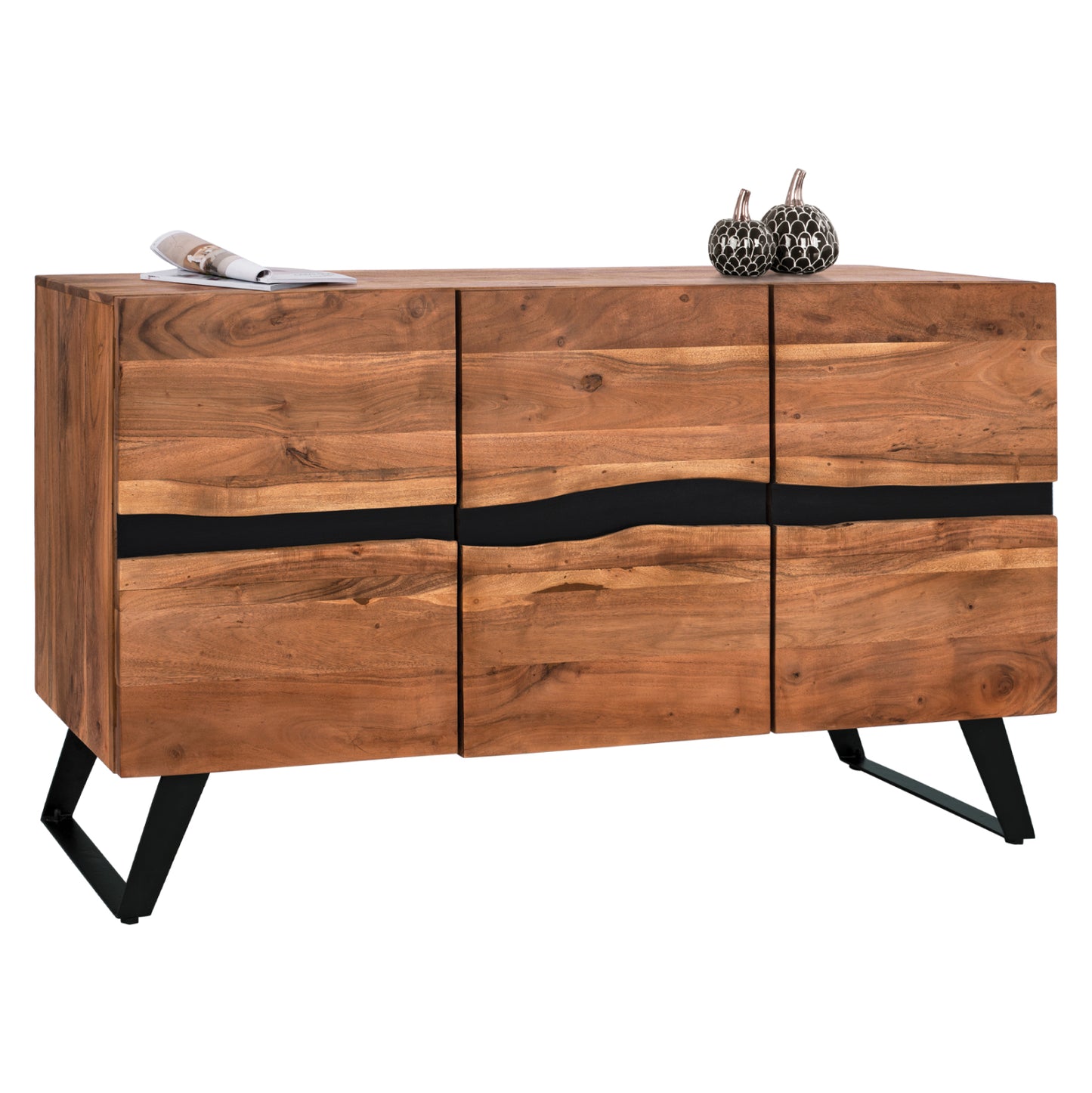 ΜΠΟΥΦΕΣ ALICIA ΑΠΟ ΜΑΣΙΦ ΞΥΛΟ ΑΚΑΚΙΑΣ ΦΥΣΙΚΟ 148x43x86