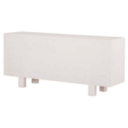 ΜΠΟΥΦΕΣ ΣΕΙΡΑ SANTORINI HM18068 MDF ΣΕ ΥΠΟΛΕΥΚΟ ΧΡΩΜΑ-3 ΠΟΡΤΕΣ 140x38x64Υεκ.