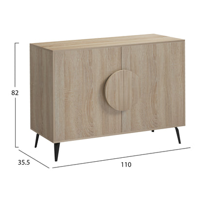 ΜΠΟΥΦΕΣ SAVORE ΜΕΛΑΜΙΝΗ SONAMA-ΜΑΥΡΑ ΜΕΤΑΛ. ΠΟΔΙΑ 110x35.5x82