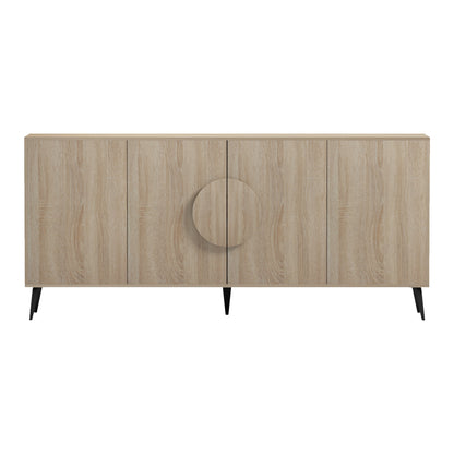 ΜΠΟΥΦΕΣ SAVORE ΜΕΛΑΜΙΝΗ SONAMA-ΜΑΥΡΑ ΜΕΤΑΛ. ΠΟΔΙΑ 180x35.5x82