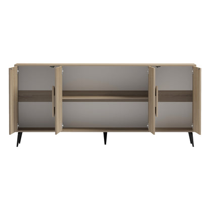 ΜΠΟΥΦΕΣ SAVORE ΜΕΛΑΜΙΝΗ SONAMA-ΜΑΥΡΑ ΜΕΤΑΛ. ΠΟΔΙΑ 180x35.5x82