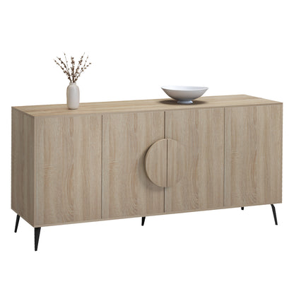 ΜΠΟΥΦΕΣ SAVORE ΜΕΛΑΜΙΝΗ SONAMA-ΜΑΥΡΑ ΜΕΤΑΛ. ΠΟΔΙΑ 180x35.5x82
