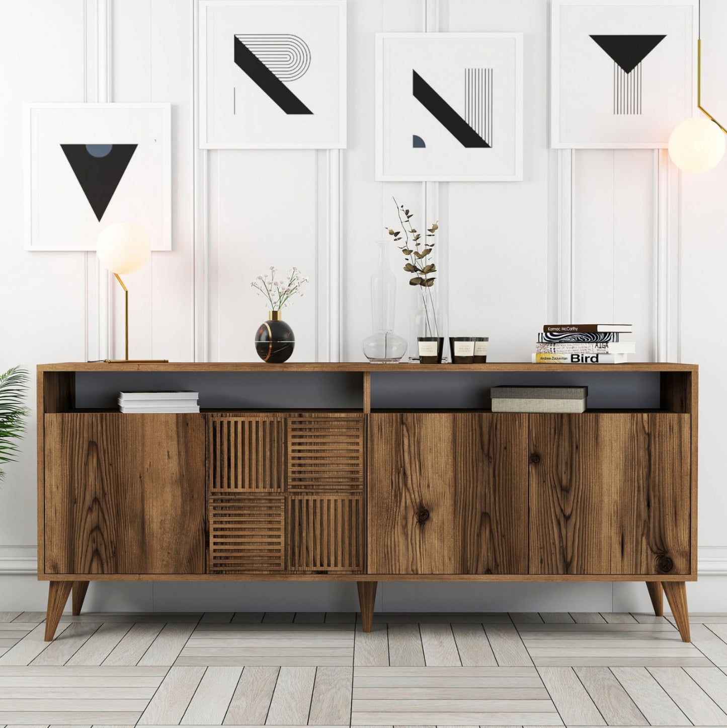 ΜΠΟΥΦΕΣ ΜΕΛΑΜΙΝΗΣ ΚΑΡΥΔΙ 180x35x78.6