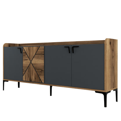 ΜΠΟΥΦΕΣ ΜΕΛΑΜΙΝΗΣ ΚΑΡΥΔΙ ΚΑΙ ΑΝΘΡΑΚΙ 180x35x78