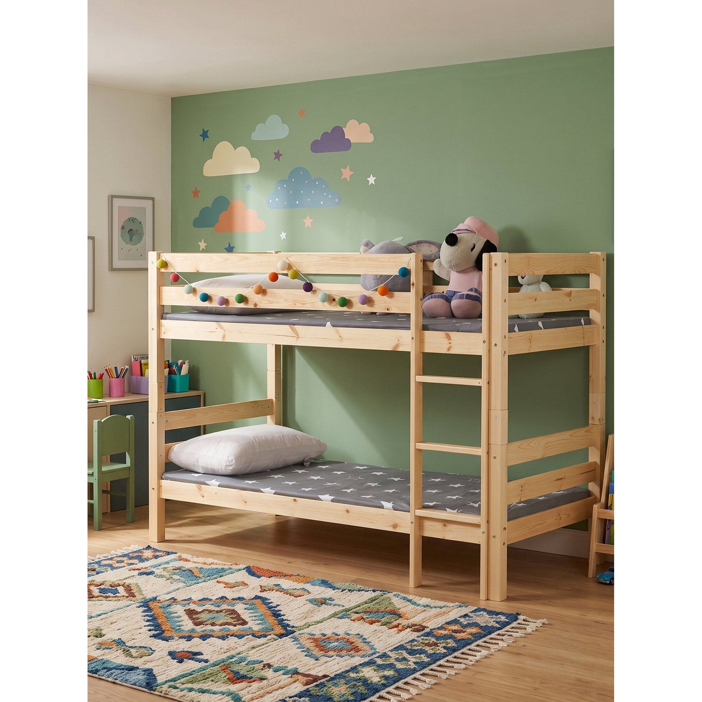 Bunk bed Benedict Natural 103x208x140