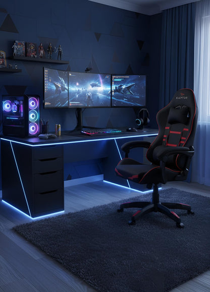 Καρέκλα Gaming Raptor Inferno Κόκκινο 65x63x115