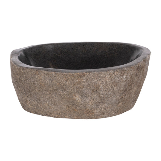 STONE SINK CARVED STONE GREY 40x40x20