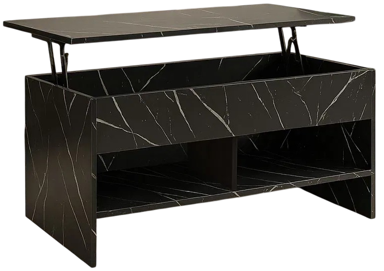 Τραπεζάκι Σαλονιού Vivian Μαύρο 100x48x50