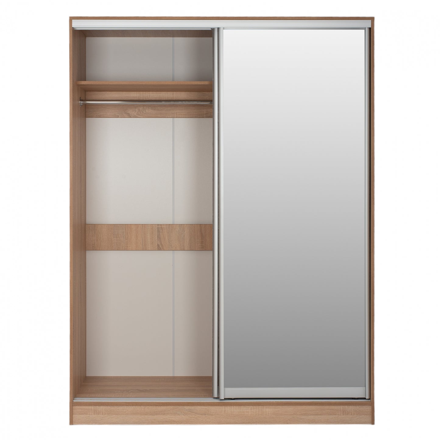 ΝΤΟΥΛΑΠΑ 2ΦΥΛΛΗ ΣΥΡΟΜΕΝΗ ΜΕ ΚΑΘΡΕΠΤΗ SONAMA OAK 180x60x210