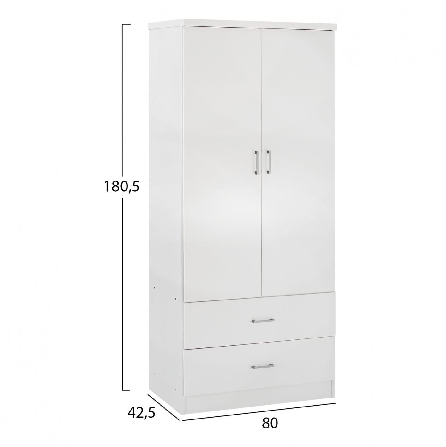 ΝΤΟΥΛΑΠΑ 2ΦΥΛΛΗ REINA ME 2 ΣΥΡΤΑΡΙΑ ΛΕΥΚΗ 80x42,5x180,5