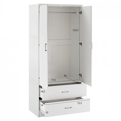ΝΤΟΥΛΑΠΑ 2ΦΥΛΛΗ REINA ME 2 ΣΥΡΤΑΡΙΑ ΛΕΥΚΗ 80x42,5x180,5