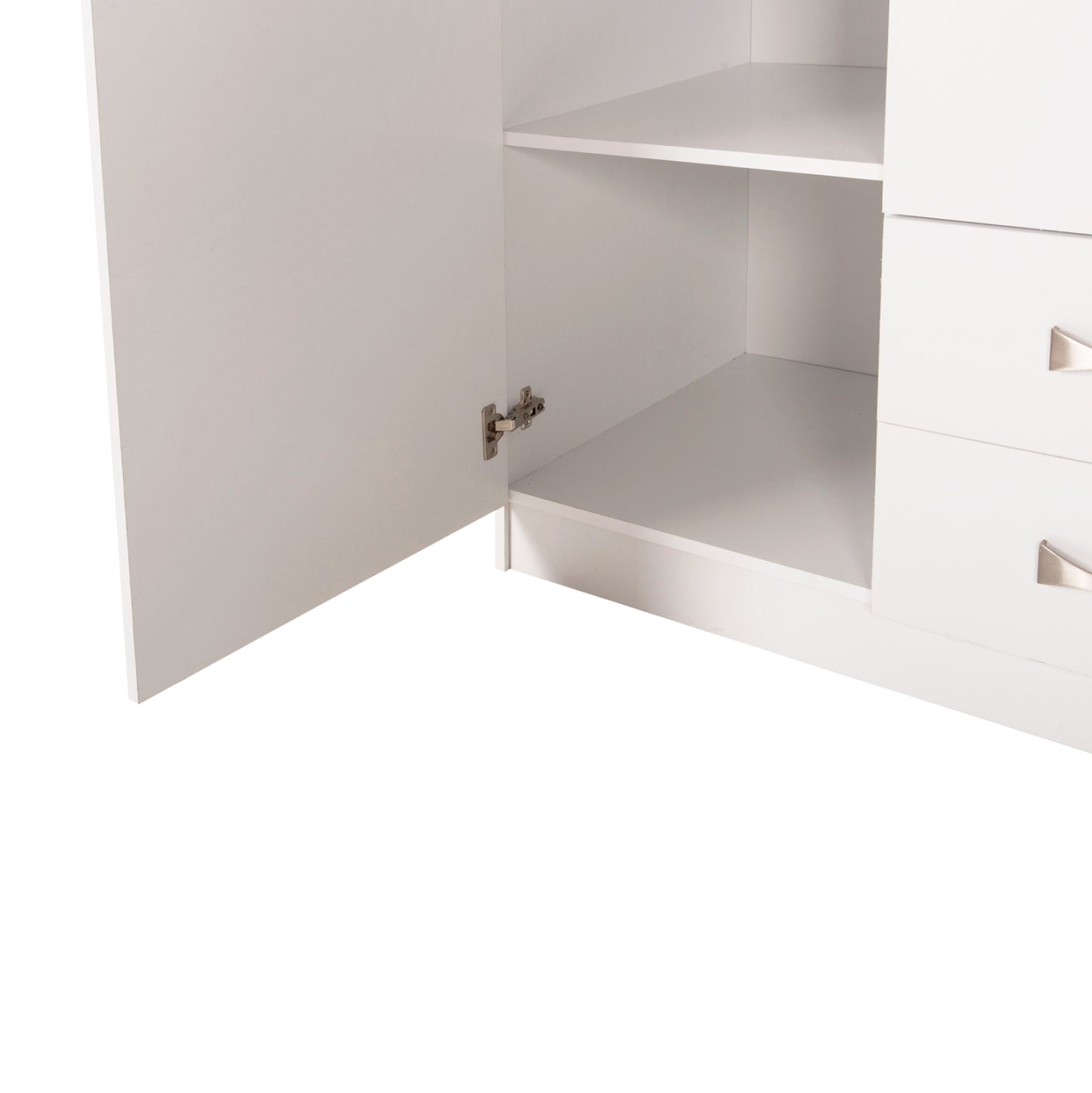 ΝΤΟΥΛΑΠΑ 3ΦΥΛΛΗ CARLY ΜΕ ΔΥΟ ΣΥΡΤΑΡΙΑ ΛΕΥΚΗ 150x55x180