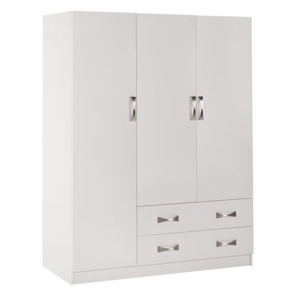 ΝΤΟΥΛΑΠΑ 3ΦΥΛΛΗ CARLY ΜΕ ΔΥΟ ΣΥΡΤΑΡΙΑ ΛΕΥΚΗ 150x55x180