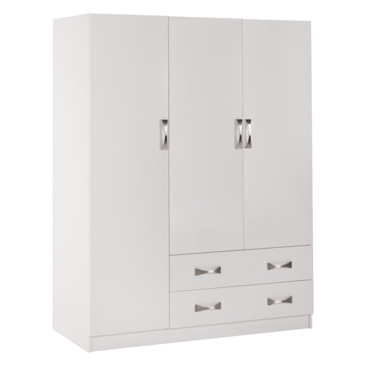 ΝΤΟΥΛΑΠΑ 3ΦΥΛΛΗ CARLY ΜΕ ΔΥΟ ΣΥΡΤΑΡΙΑ ΛΕΥΚΗ 150x55x180