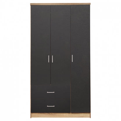ΝΤΟΥΛΑΠΑ 3ΦΥΛΛΗ ME 2 ΣΥΡΤΑΡΙΑ CAESAR SONAMA ΜΕ ΓΚΡΙ 89x42,5x181