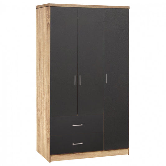 ΝΤΟΥΛΑΠΑ 3ΦΥΛΛΗ ME 2 ΣΥΡΤΑΡΙΑ CAESAR SONAMA ΜΕ ΓΚΡΙ 89x42,5x181