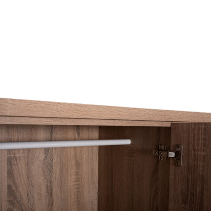 ΝΤΟΥΛΑΠΑ 3ΦΥΛΛΗ ΜΕ ΡΑΦΙΑ FUENTO HM2482.01 SONAMA OAK ΜΕΛΑΜΙΝΗ 120-116x40x123,5Υεκ.