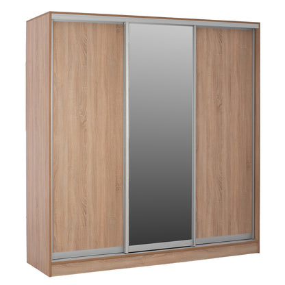 ΝΤΟΥΛΑΠΑ 3ΦΥΛΛΗ ΣΥΡΟΜΕΝΗ ΜΕ ΚΑΘΡΕΠΤΗ SONAMA OAK 200x60x210