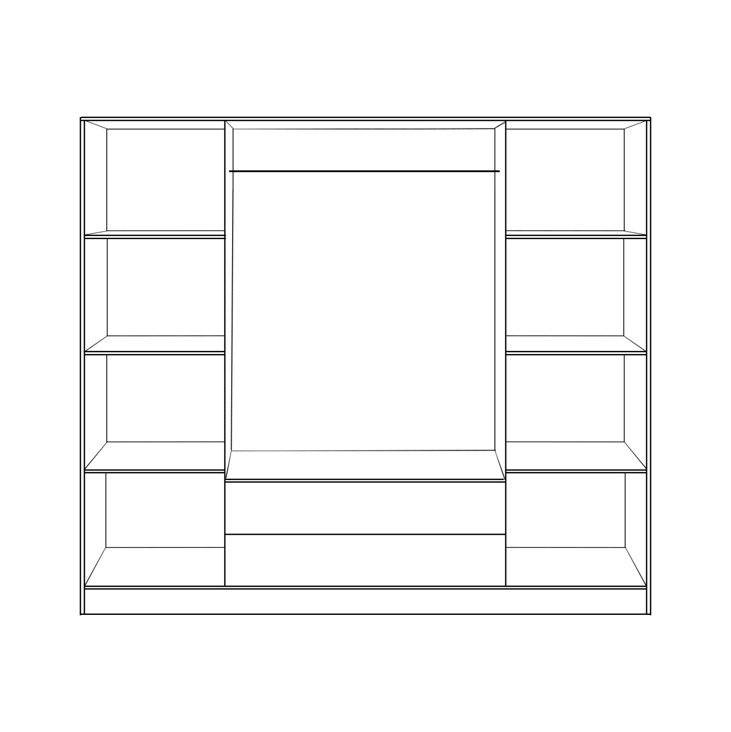 ΝΤΟΥΛΑΠΑ 4ΦΥΛΛΗ ΜΕ 2 ΣΥΡΤΑΡΙΑ AZALEA 200x55.5x180Υ εκ. HM353.01 ZEBRANO
