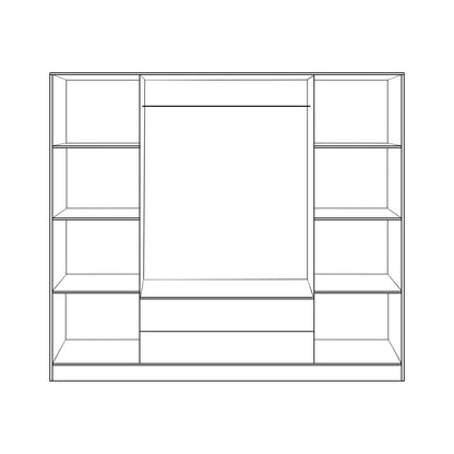ΝΤΟΥΛΑΠΑ 4ΦΥΛΛΗ ΜΕ 2 ΣΥΡΤΑΡΙΑ AZALEA 200x55.5x180Υ εκ. HM353.01 ZEBRANO