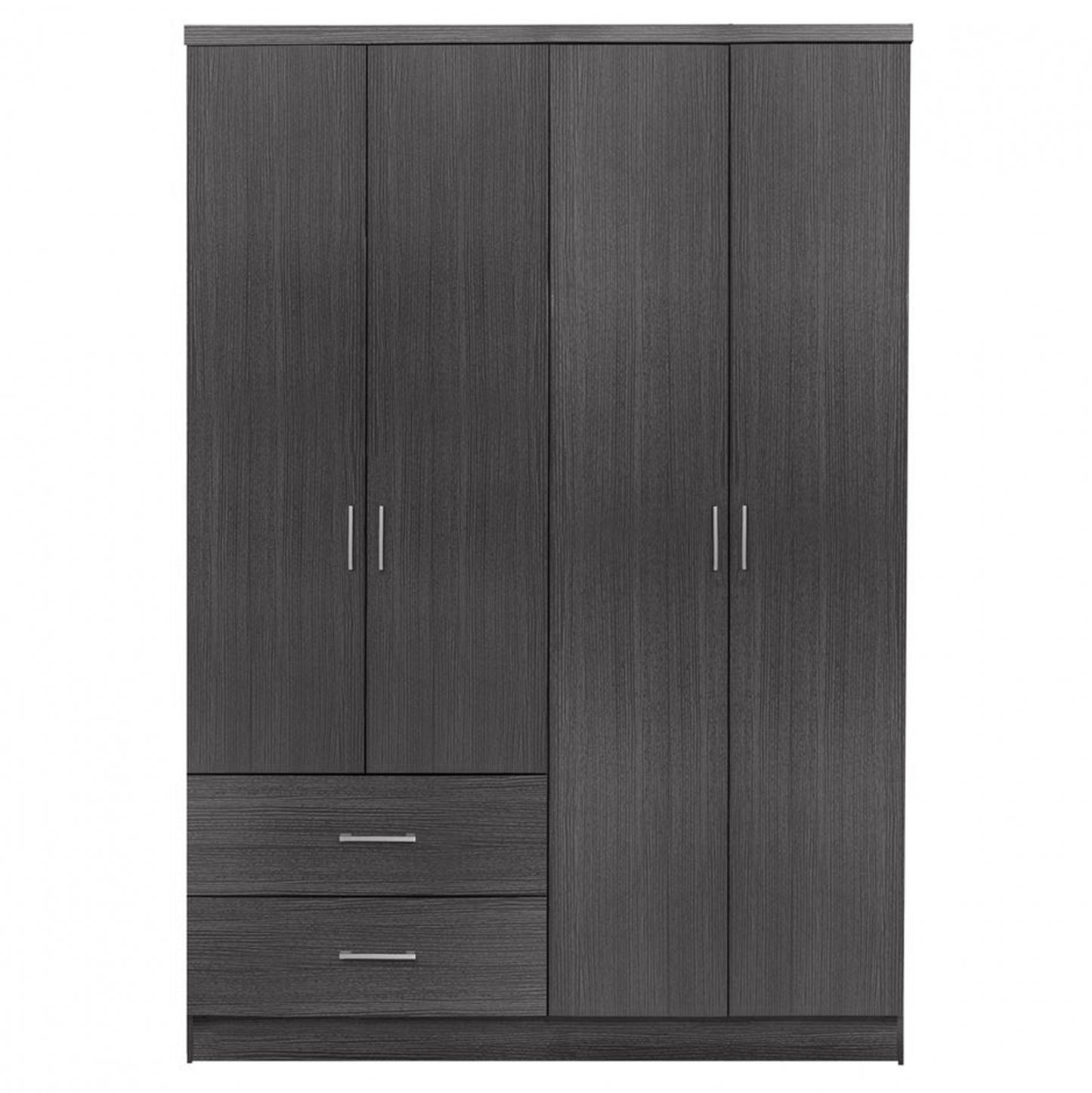 4-DOOR WARDROBE BLAKELY ME WITH 2 DRAWERS ZEBRANO 120x42.5x180.5