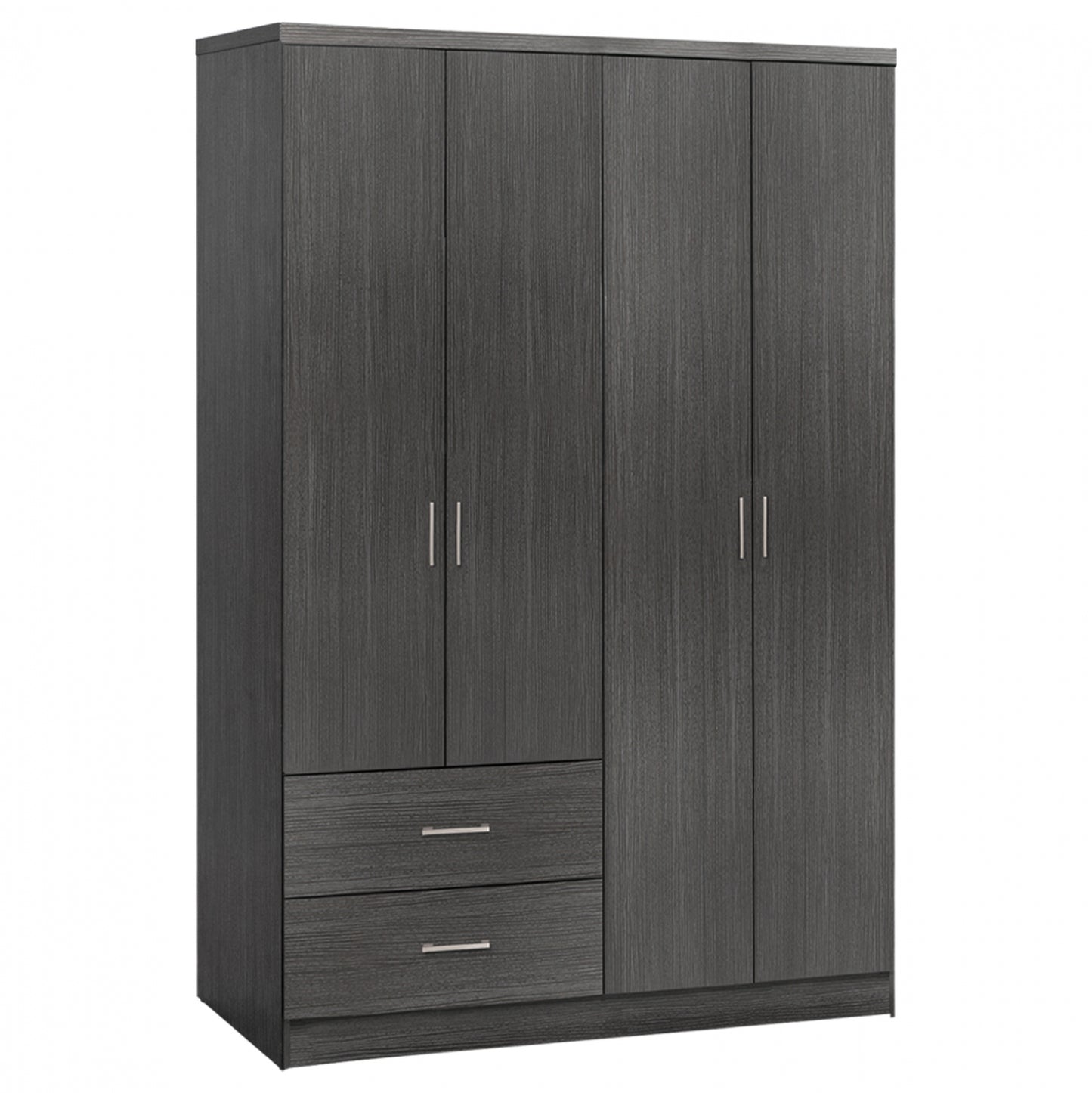 4-DOOR WARDROBE BLAKELY ME WITH 2 DRAWERS ZEBRANO 120x42.5x180.5