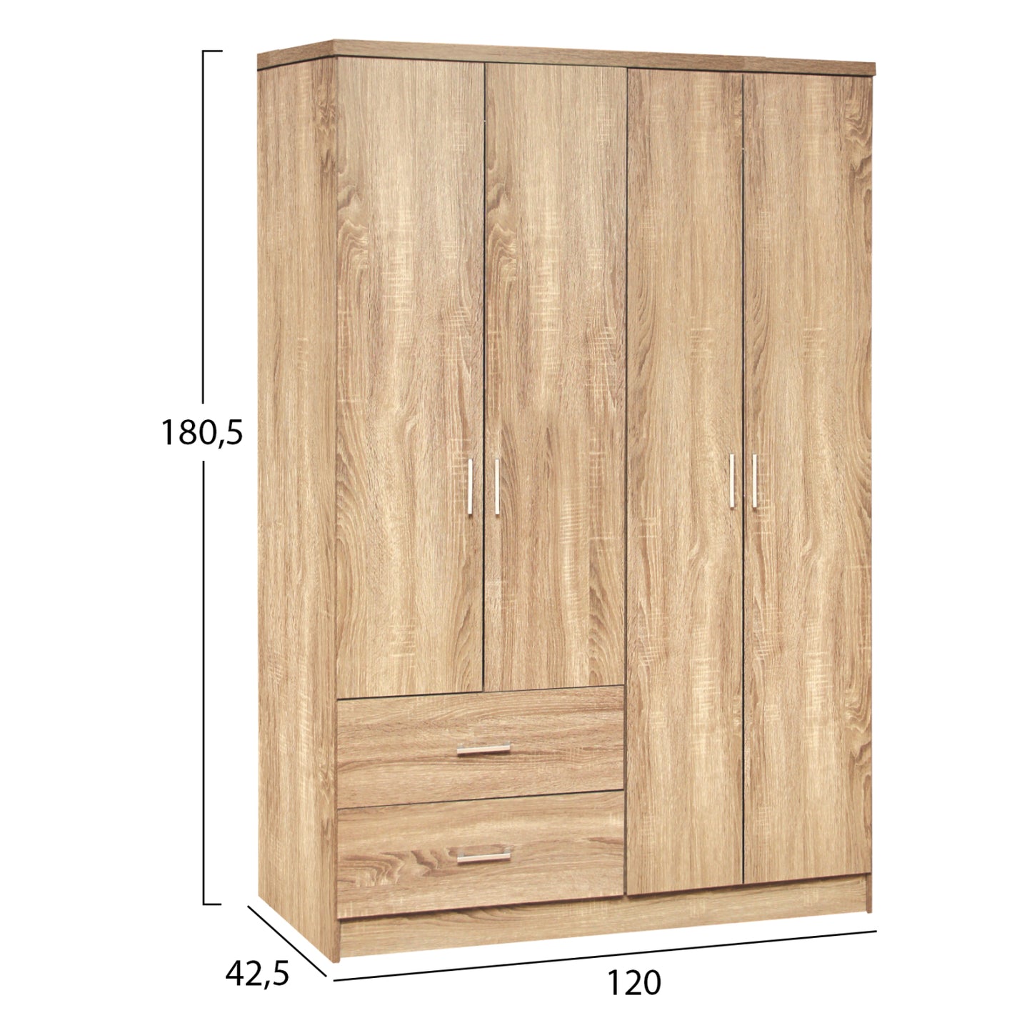 ΝΤΟΥΛΑΠΑ 4ΦΥΛΛΗ ME 2 ΣΥΡΤΑΡΙΑ BLAKELY SONAMA 120x42,5x180,5
