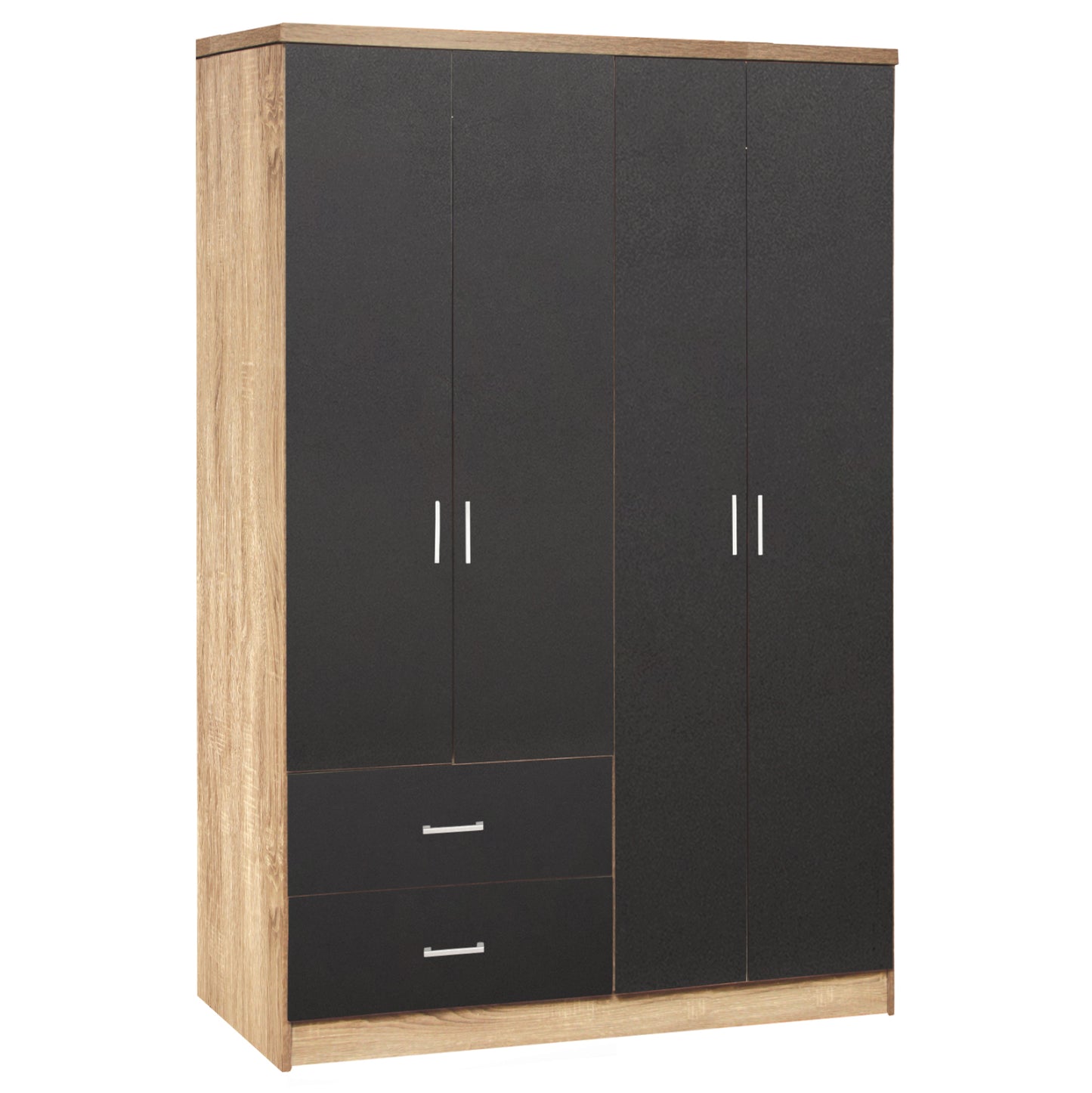 ΝΤΟΥΛΑΠΑ 4ΦΥΛΛΗ BRIANA ME 2 ΣΥΡΤΑΡΙΑ SONAMA ΓΚΡΙ 120x42,5x180,5