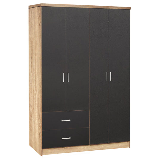 ΝΤΟΥΛΑΠΑ 4ΦΥΛΛΗ BRIANA ME 2 ΣΥΡΤΑΡΙΑ SONAMA ΓΚΡΙ 120x42,5x180,5