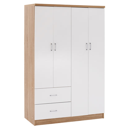 ΝΤΟΥΛΑΠΑ 4ΦΥΛΛΗ ME 2 ΣΥΡΤΑΡΙΑ BLAKELY SONAMA ΛΕΥΚΗ 120x42,5x180,5