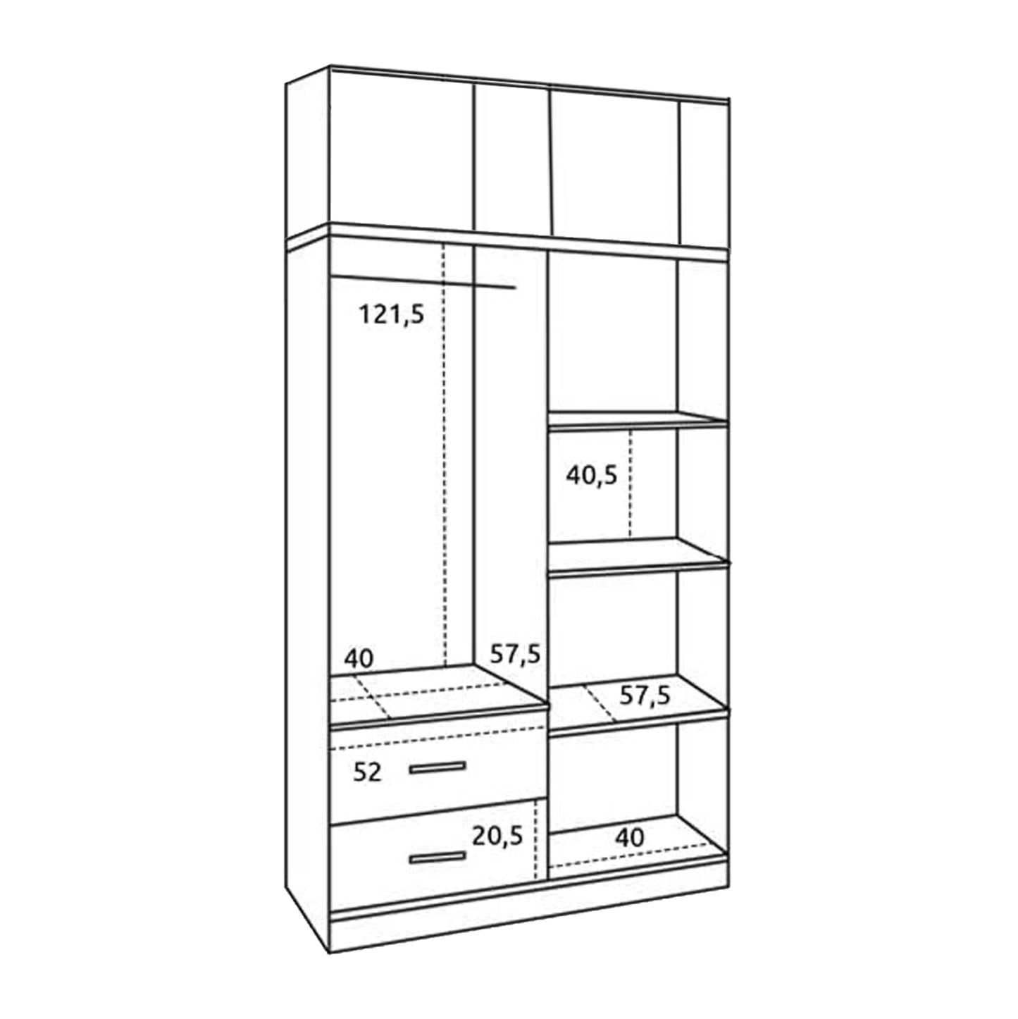 ΝΤΟΥΛΑΠΑ 4ΦΥΛΛΗ ME ΠΑΤΑΡΙ & 2 ΣΥΡΤΑΡΙΑ SONAMA 120x42x241