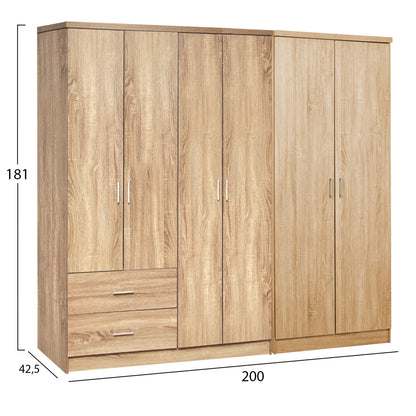 ΝΤΟΥΛΑΠΑ 6ΦΥΛΛΗ BLAKELY ΜΕΛΑΜΙΝΗ ΧΡΩΜΑ SONAMA 201x43x181