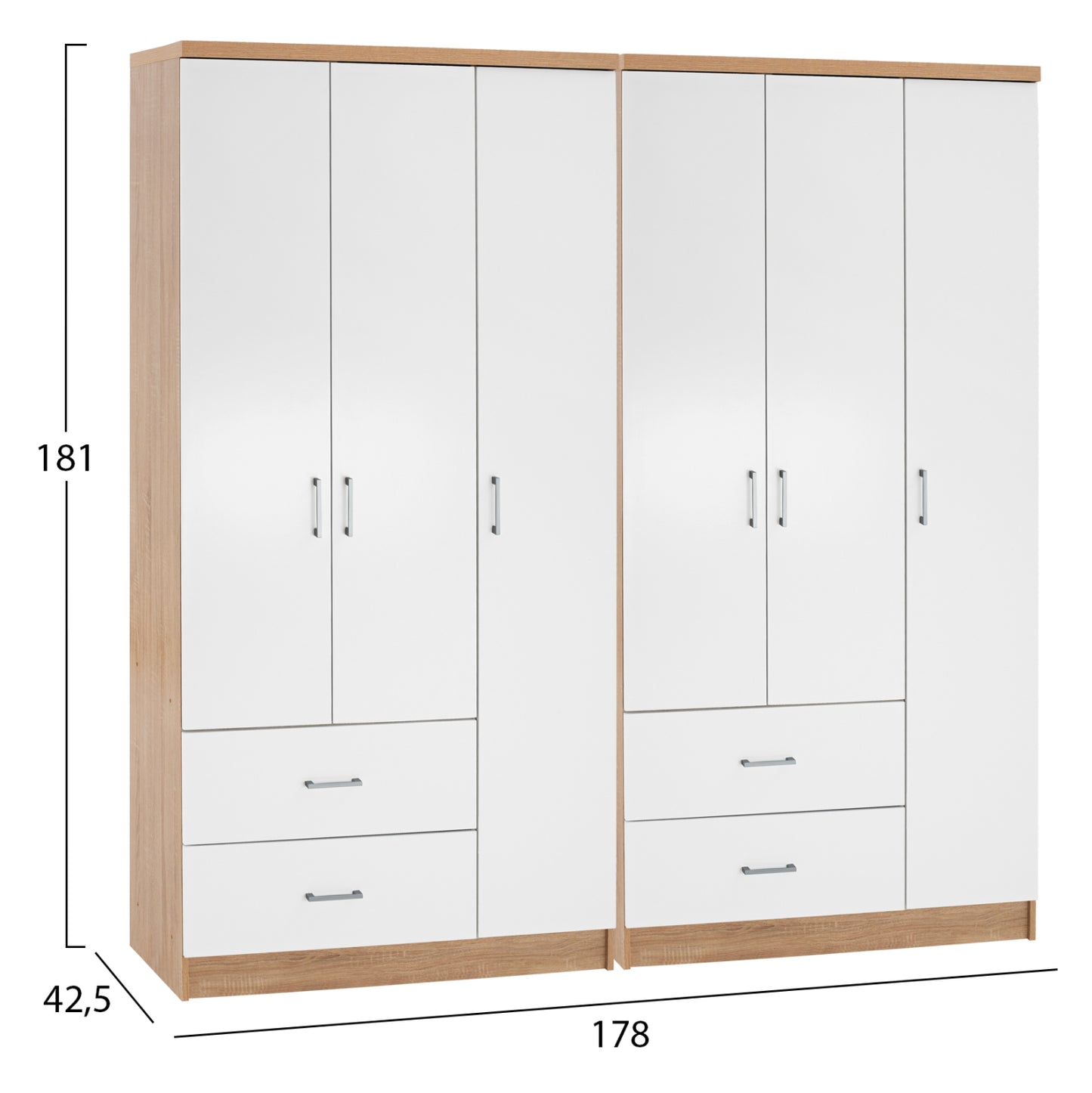 ΝΤΟΥΛΑΠΑ 6ΦΥΛΛΗ CAESAR ΜΕΛΑΜΙΝΗ SONAMA & ΛΕΥΚΟ 180x42,5Χ181