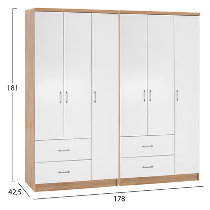 ΝΤΟΥΛΑΠΑ 6ΦΥΛΛΗ CAESAR ΜΕΛΑΜΙΝΗ SONAMA & ΛΕΥΚΟ 180x42,5Χ181