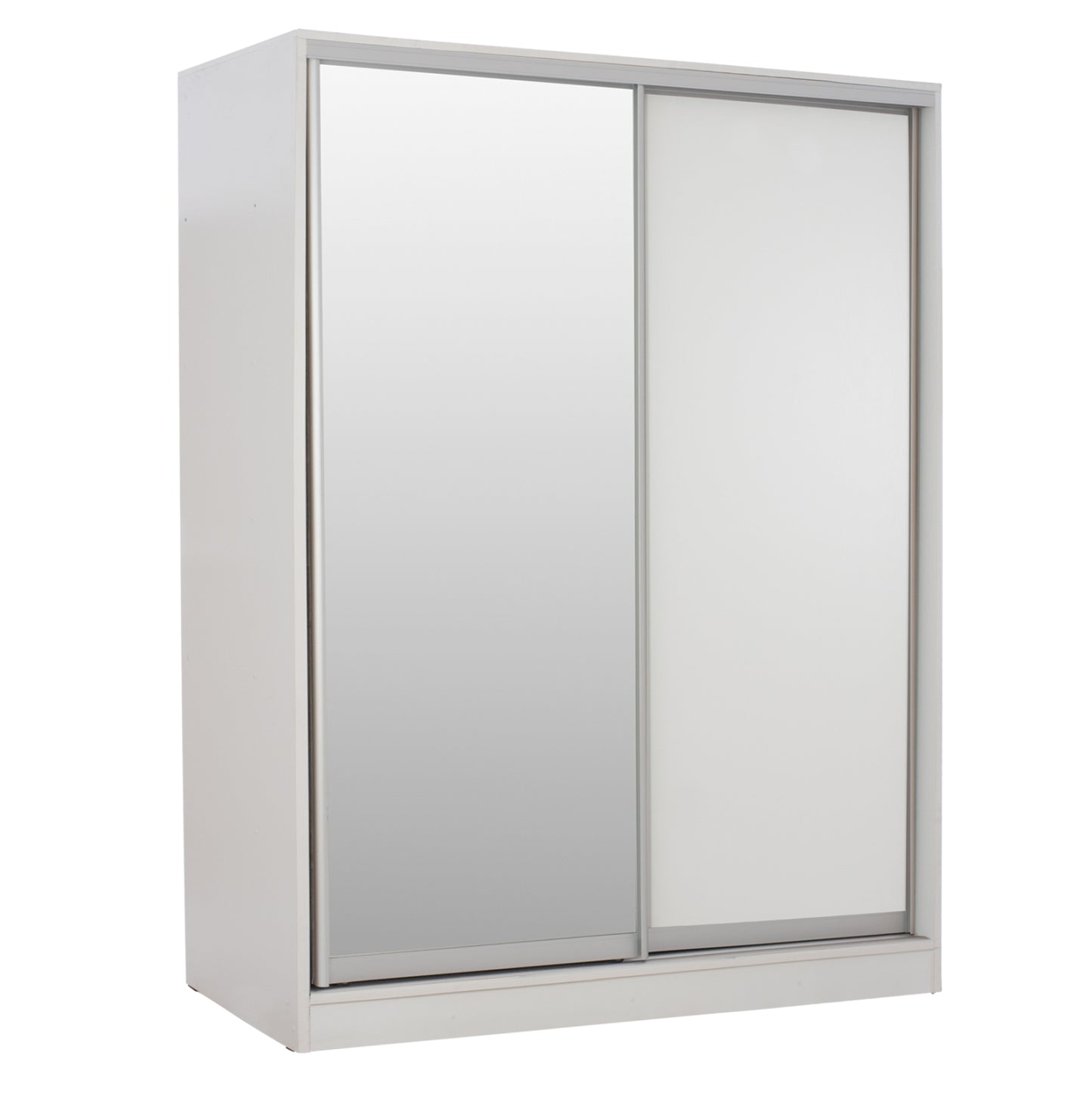 ADLER MELAMINE WARDROBE WHITE WITH MIRROR 160x60x210
