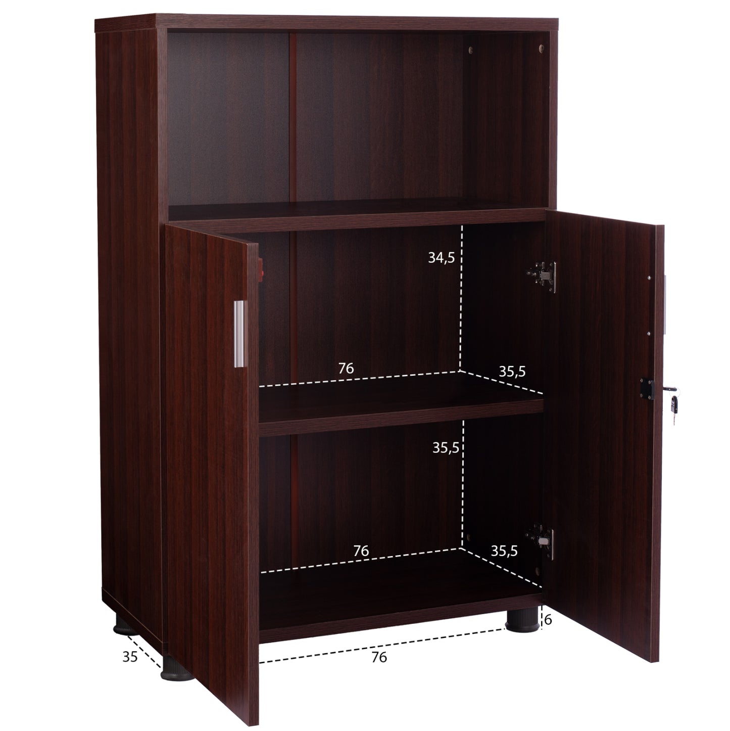 ΝΤΟΥΛΑΠΙ ΓΡΑΦΕΙΟΥ VALORA ΕΠΑΓΓΕΛΜΑΤΙΚΟ WENGE 80x38x118,5